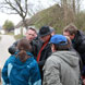 Besprechung der Lage des Querdamms, April 2013